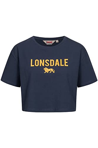 Lonsdale Women's Moira T-Shirt, Navy/Orange, L von Lonsdale