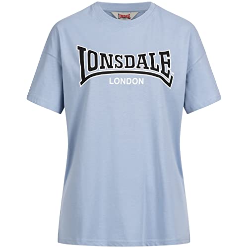 Lonsdale Women's OUSDALE T-Shirt, Pastel Blue/Black/White, S von Lonsdale