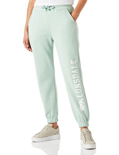 Lonsdale Women's PITTENTRAIL Sweatpants, Pastel Green/White, M von Lonsdale