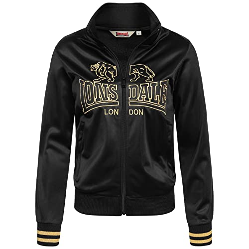 Lonsdale Damen Sancreed Kapuzensweatjacke, Black/Gold, XL EU von Lonsdale