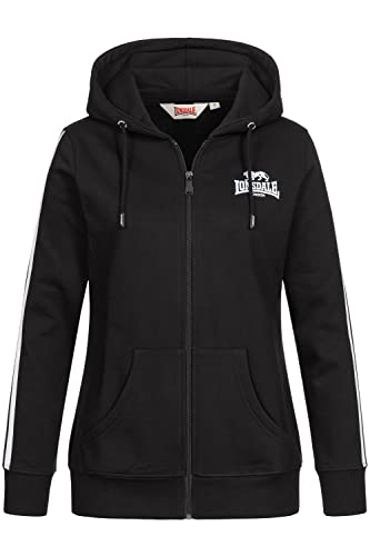 Lonsdale Women's WINDYGATES Sweatjacke, Black/White, 38 von Lonsdale