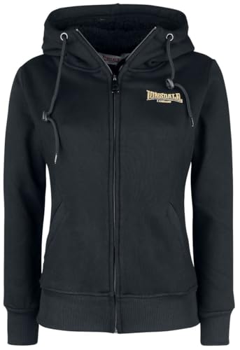 Lonsdale Damen Zennor Kapuzensweatjacke, Black/Gold, M EU von Lonsdale