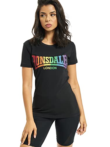 Lonsdale Damen Happisburg T Shirt, Schwarz, L EU von Lonsdale
