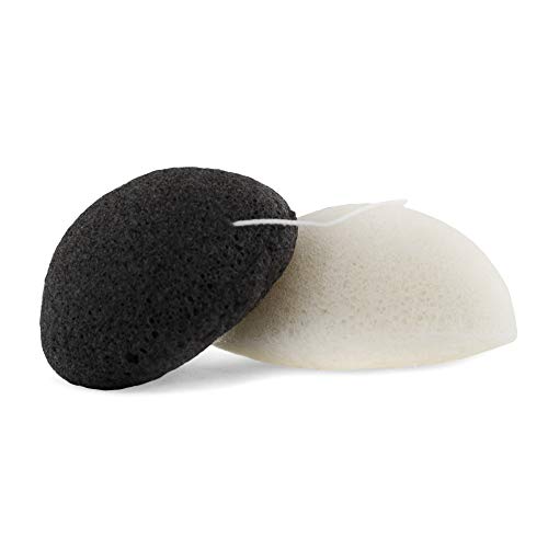 Loofah Moments Konjac Schwamm Naturschwamm für deine Gesichtspflege Bei Pickel & Mitesser Vegan & Plastikfrei Konjak Schwamm Gesicht Konjacschwamm sanftes Gesichtspeeling Make up Entferner von Loofah Moments