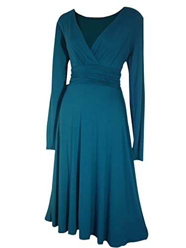 Look for the Stars Damen Kleid, Blaugrün, 52 (Herstellergröße:24) von Look for the Stars