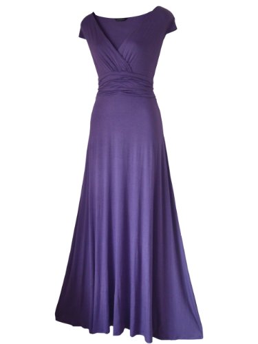 Look for the Stars LANG/VOLLE LÄNGE/Abend/Party/Ball Maxi Kleid größen EU 36-24 - Mauve, 38 von Look for the Stars