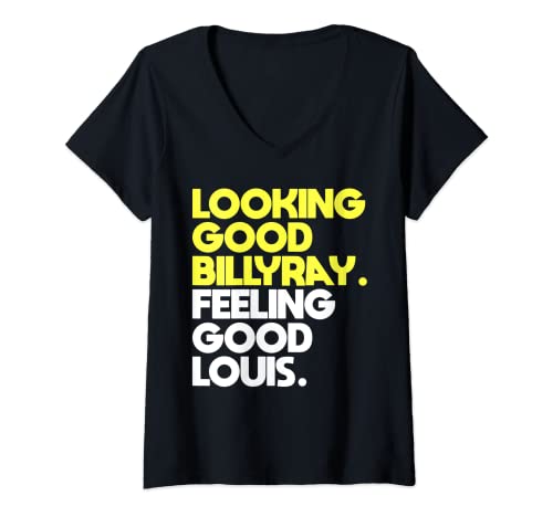 Damen Sieht gut aus Billy Ray Ich fühle mich gut Louis Lustig T-Shirt mit V-Ausschnitt Damen Sieht gut aus Billy Ray Ich fühle mich gut Louis Lustig T-Shirt mit V-Ausschnitt von Looking Good Billy Ray Feeling Good Louis Tees