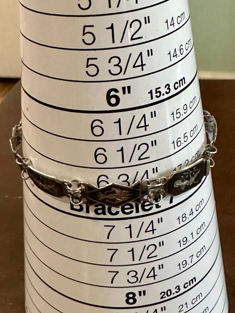 "Vintage Antik Sterling Silber Niello "Made in Siam" Thai Tänzer Motiff." "Vintage Antik Sterling Silber Niello "Made in Siam" Thai Tänzer Motiff." von LookoutMtSales