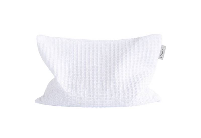 Loolay Kirschkernkissen 20×30 cm Wärmekissen mit 600 g Füllung & exklusivem Waffelpique-Bezug, Regelschmerzen, Bauch-, Nacken- Rückenschmerzen Muskelverspannungen Menstruationsbeschwerden, PREMIUM GESCHENK - BEIGE, GRAU, ROSA, GELB, BLAU, WEIß, MINZE, LOOLAY® - 100% Europäische Stoffe und Kleinserien-Nähen! von Loolay