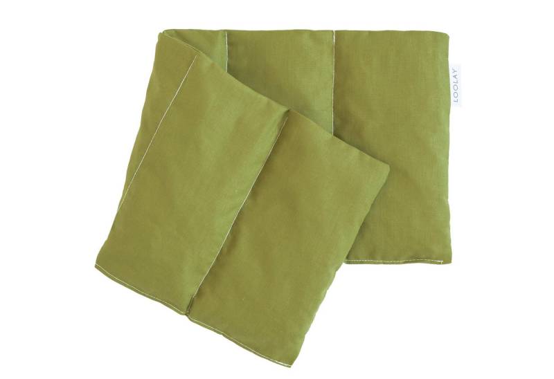 Loolay Kirschkernkissen groß 50x20cm 700g natürliches Wärmekissen Kältekompresse mit 5 Kammern, Regelschmerzen, Bauch-, Nacken- Rückenschmerzen Muskelverspannungen Menstruationsbeschwerden, PREMIUM GESCHENK - BEIGE, GRAU, ROSA, GELB, BLAU, GRÜN, LOOLAY® - 100% Europäische Stoffe und Kleinserien-Nähen! von Loolay