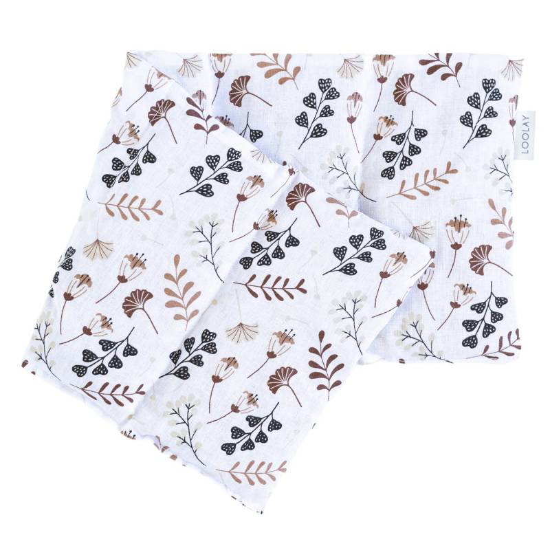 Loolay Kirschkernkissen groß 50x20cm 700g natürliches Wärmekissen Kältekompresse mit 5 Kammern, Regelschmerzen, Bauch-, Nacken- Rückenschmerzen Muskelverspannungen Menstruationsbeschwerden, PREMIUM GESCHENK - LOOLAY Bestseller MUSTER!, LOOLAY® - 100% Europäische Stoffe und Kleinserien-Nähen! von Loolay