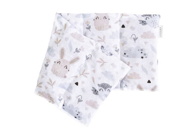 Loolay Kirschkernkissen groß 50x20cm 700g natürliches Wärmekissen Kältekompresse mit 5 Kammern, Regelschmerzen, Bauch-, Nacken- Rückenschmerzen Muskelverspannungen Menstruationsbeschwerden, PREMIUM GESCHENK - LOOLAY Bestseller MUSTER!, LOOLAY® - 100% Europäische Stoffe und Kleinserien-Nähen! von Loolay