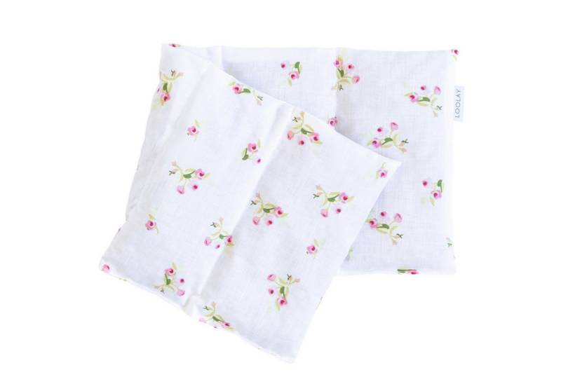 Loolay Kirschkernkissen groß 50x20cm 700g natürliches Wärmekissen Kältekompresse mit 5 Kammern, Regelschmerzen, Bauch-, Nacken- Rückenschmerzen Muskelverspannungen Menstruationsbeschwerden, PREMIUM GESCHENK - LOOLAY Bestseller MUSTER!, LOOLAY® - 100% Europäische Stoffe und Kleinserien-Nähen! von Loolay