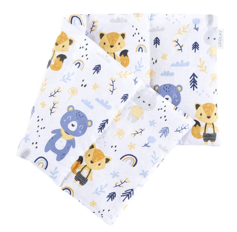 Loolay Kirschkernkissen groß 50x20cm 700g natürliches Wärmekissen Kältekompresse mit 5 Kammern, Regelschmerzen, Bauch-, Nacken- Rückenschmerzen Muskelverspannungen Menstruationsbeschwerden, PREMIUM GESCHENK - LOOLAY Bestseller MUSTER!, LOOLAY® - 100% Europäische Stoffe und Kleinserien-Nähen! von Loolay