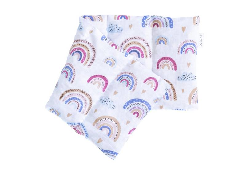 Loolay Kirschkernkissen groß 50x20cm 700g natürliches Wärmekissen Kältekompresse mit 5 Kammern, Regelschmerzen, Bauch-, Nacken- Rückenschmerzen Muskelverspannungen Menstruationsbeschwerden, PREMIUM GESCHENK - LOOLAY Bestseller MUSTER!, LOOLAY® - 100% Europäische Stoffe und Kleinserien-Nähen! von Loolay