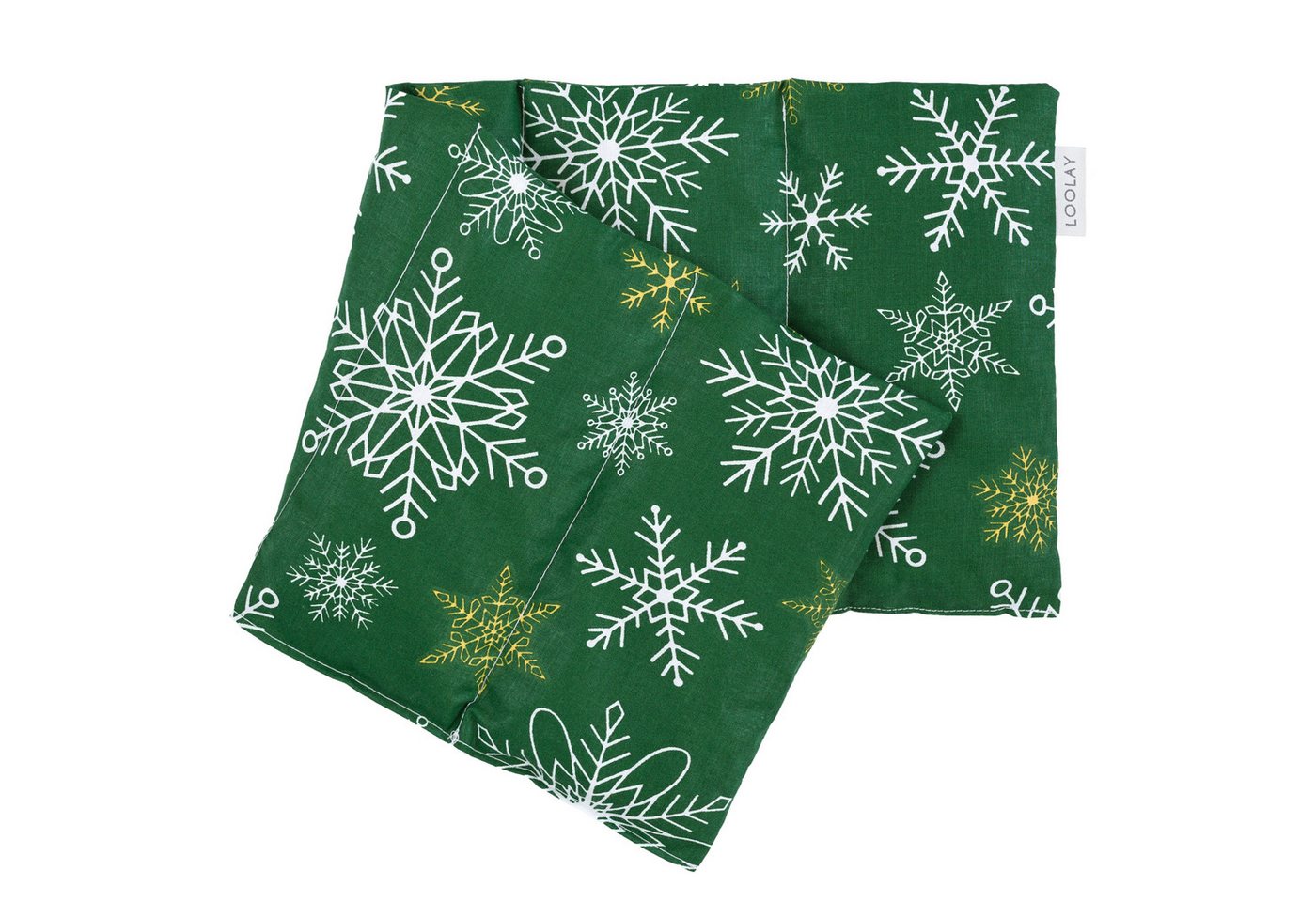 Loolay Kirschkernkissen groß 50x20cm 700g natürliches Wärmekissen Kältekompresse mit 5 Kammern, Regelschmerzen, Bauch-, Nacken- Rückenschmerzen Muskelverspannungen Menstruationsbeschwerden, PREMIUM GESCHENK - LOOLAY Bestseller MUSTER!, LOOLAY® - 100% Europäische Stoffe und Kleinserien-Nähen! von Loolay