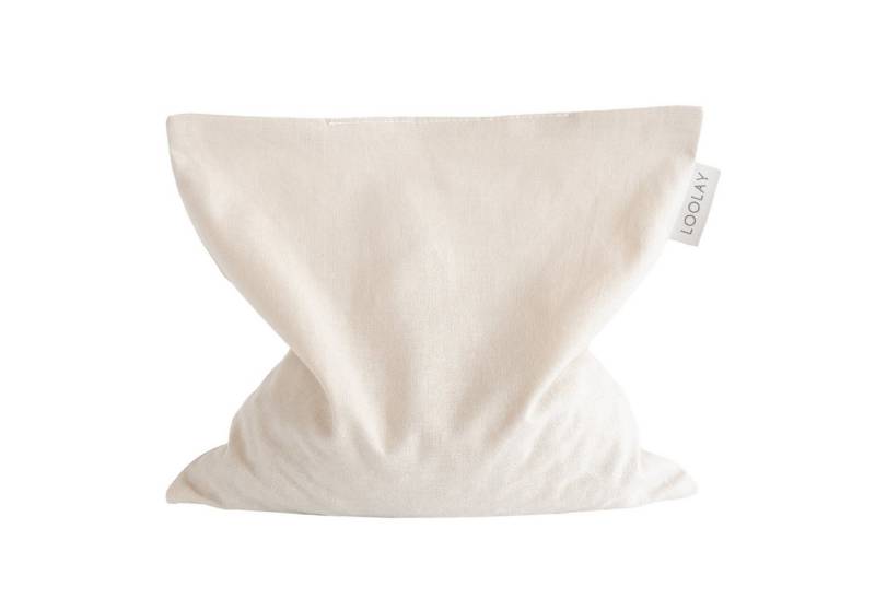 Loolay Kirschkernkissen hochwertig 20x20cm 350g natürliches Wärmekissen Kältekompresse, Regelschmerzen, Bauch-, Nacken- Rückenschmerzen Muskelverspannungen Menstruationsbeschwerden, PREMIUM GESCHENK - BEIGE, GRAU, ROSA, GELB, BLAU, GRÜN, LOOLAY® - 100% Europäische Stoffe und Kleinserien-Nähen! von Loolay