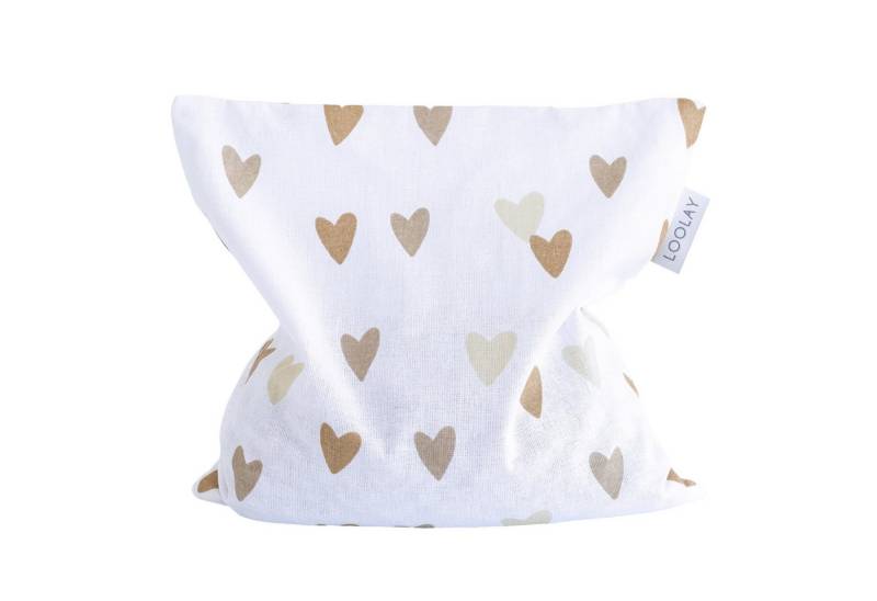 Loolay Kirschkernkissen hochwertig 20x20cm 350g natürliches Wärmekissen Kältekompresse, Regelschmerzen, Bauch-, Nacken- Rückenschmerzen Muskelverspannungen Menstruationsbeschwerden, PREMIUM GESCHENK - LOOLAY Bestseller MUSTER!, LOOLAY® - 100% Europäische Stoffe und Kleinserien-Nähen! von Loolay