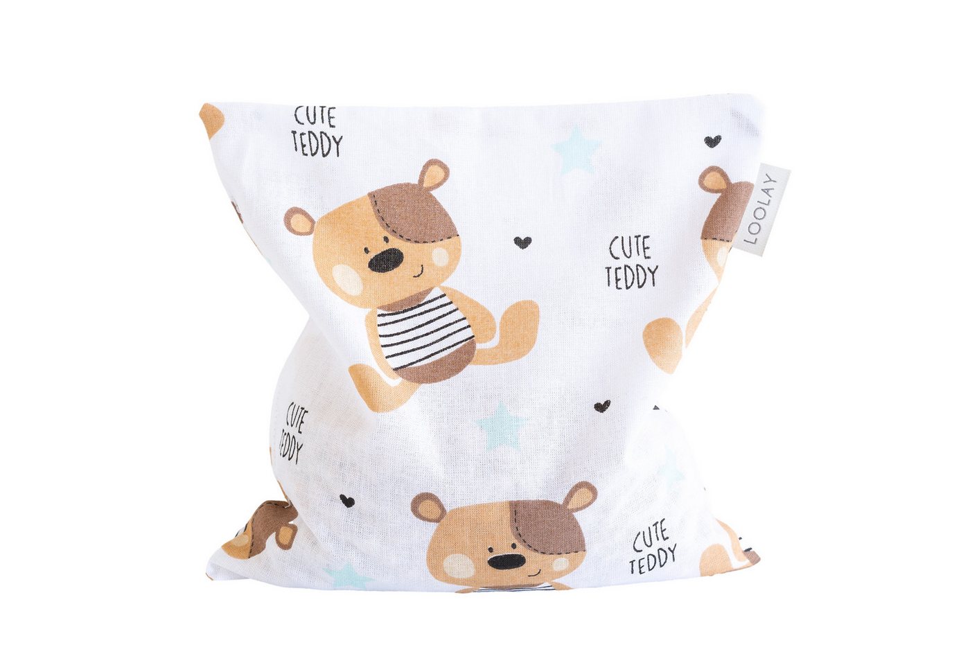 Loolay Kirschkernkissen hochwertig 20x20cm 350g natürliches Wärmekissen Kältekompresse, Regelschmerzen, Bauch-, Nacken- Rückenschmerzen Muskelverspannungen Menstruationsbeschwerden, PREMIUM GESCHENK - LOOLAY Bestseller MUSTER!, LOOLAY® - 100% Europäische Stoffe und Kleinserien-Nähen! von Loolay