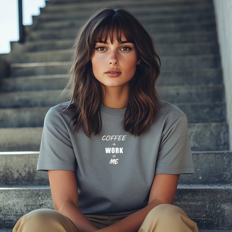 Funny Coffee Shirt | + Work = Me T-Shirt Gift For Lovers Perfect Social Jobs Funny Coffee Shirt | + Work = Me T-Shirt Gift For Lovers Perfect Social Jobs von LoomCloudz