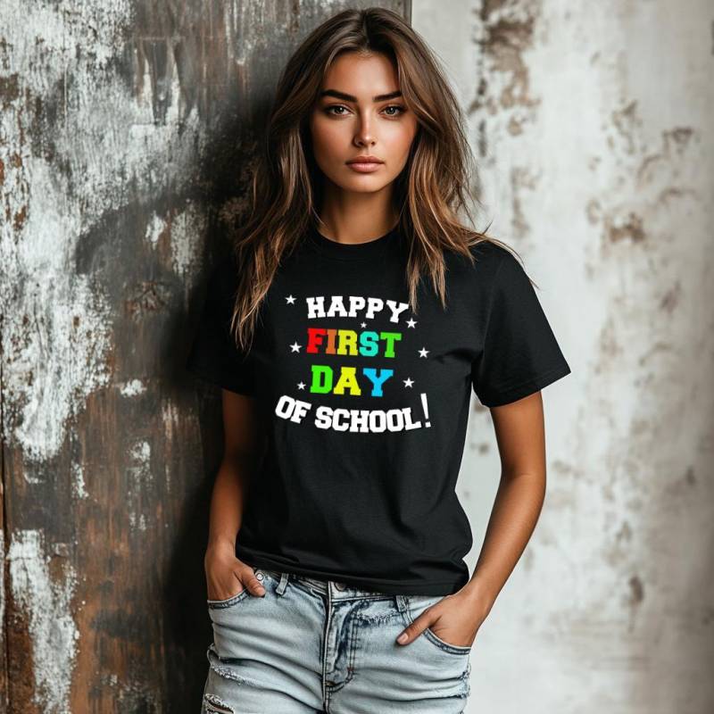 Happy First Day Of School T-Shirts - Cute Kids Shirt Perfect For Class & Learning Happy First Day Of School T-Shirts - Cute Kids Shirt Perfect For Class & Learning von LoomCloudz