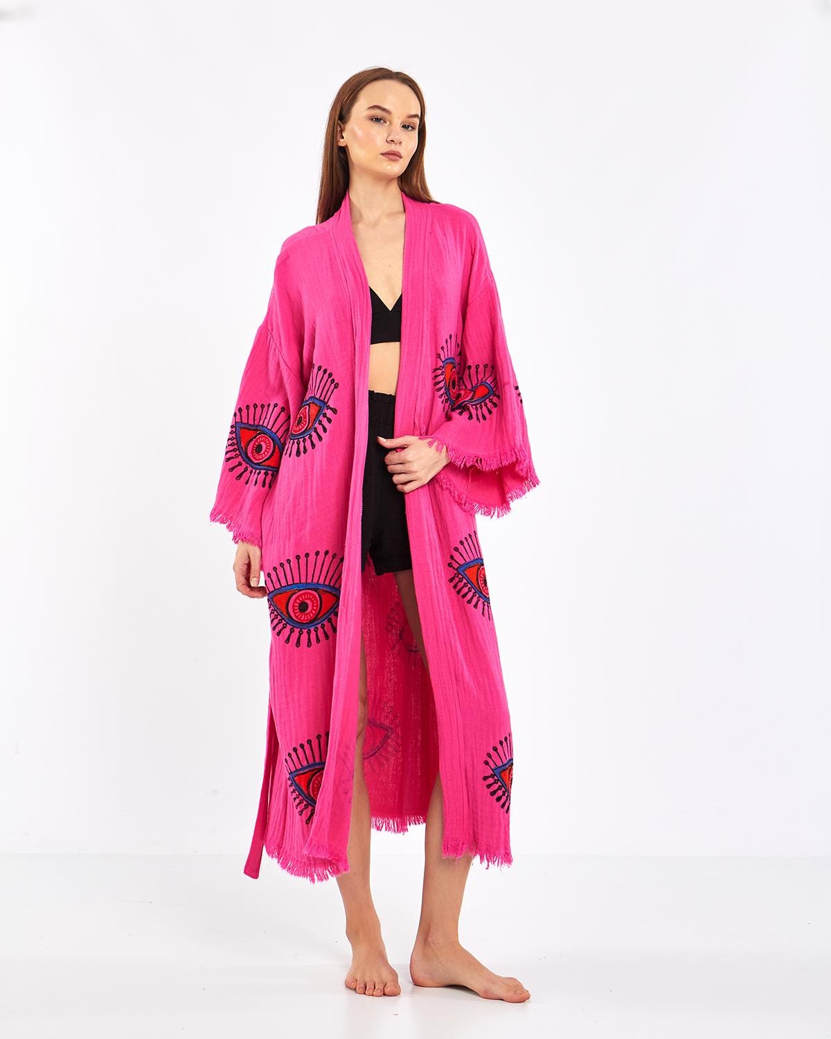 Bloom Aura - Boho Robe Aus 100% Baumwolle | Loungewear Bloom Aura - Boho Robe Aus 100% Baumwolle | Loungewear von LoomeraStudio