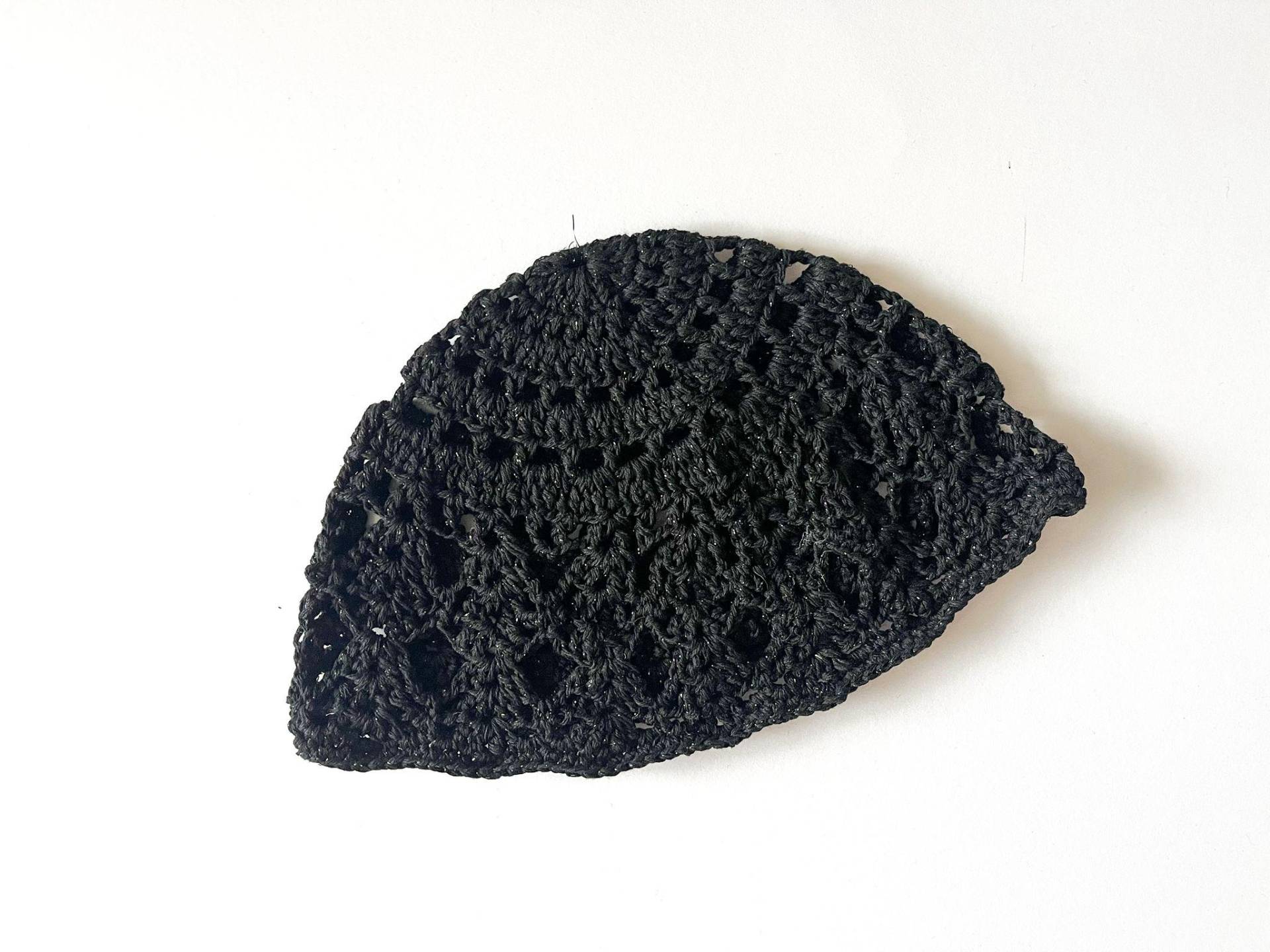 Gehäkelte Mesh Hut, Boho Sommer Beanie, Sparkle Strand Handgemachte Festival Skull Cap von LoomiaCrafts
