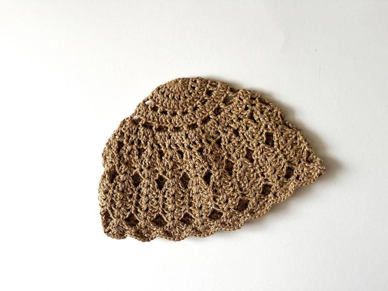 Gehäkelte Mesh Hut, Boho Sommer Beanie, Sparkle Strand Handgemachte Festival Skull Cap von LoomiaCrafts