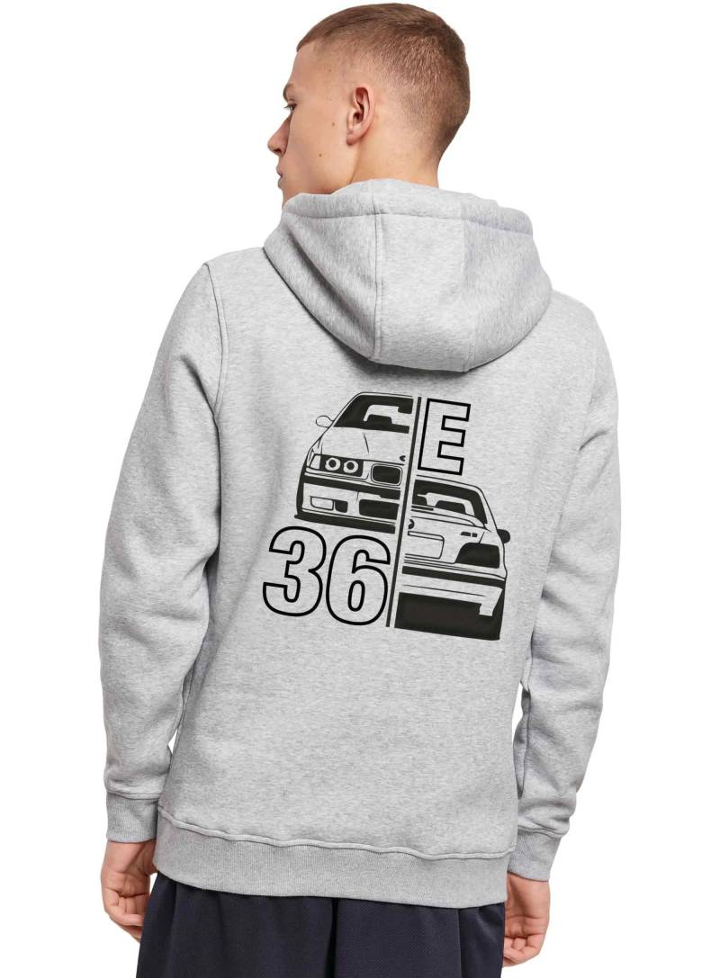 Hoody - E36 Split, Bmw Print, Für Fans, 3Er & Oldtimer Geschenk Autoliebhaber, Youngtimer, M3 Kapuzen Pullover von Loomley