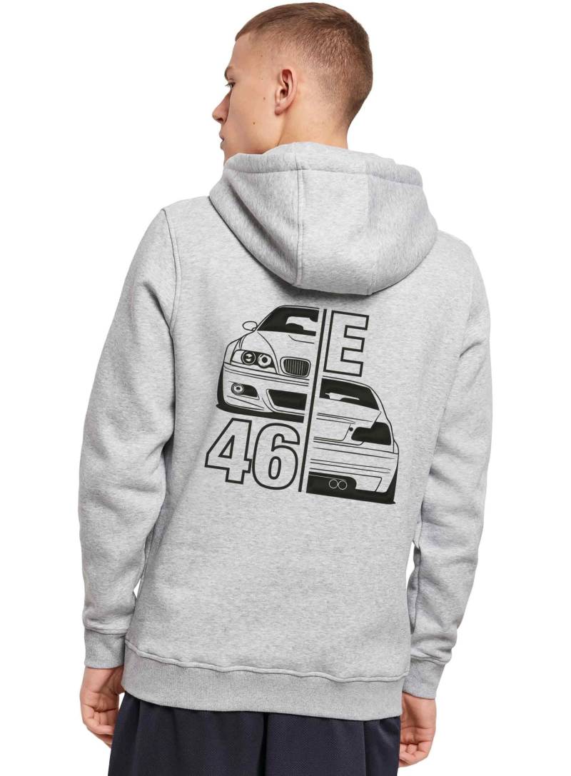 Hoody - E46 Split, Bmw Print, Für M3 Fans, 3Er & Modern Car, Bimmer Geschenk Autoliebhaber, Heavy 300 Gramm von Loomley