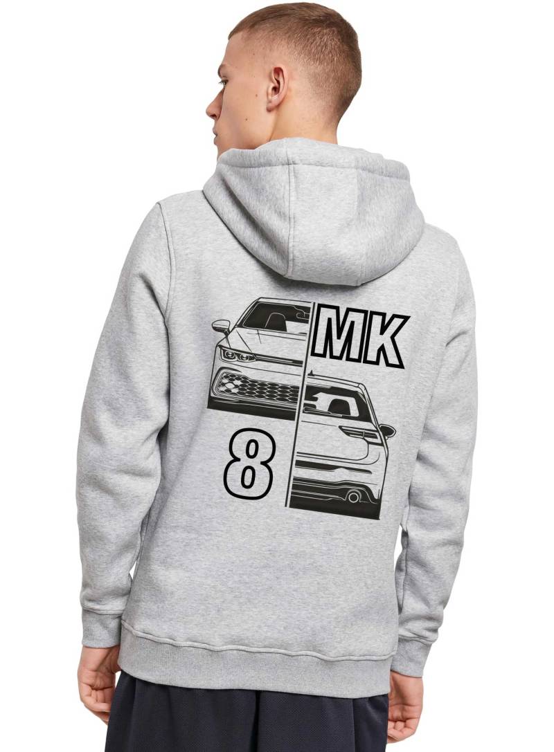 Hoody - Mk8 Split, Vw Golf 8 Print, Für Fans, Volkswagen & Gti R, R-Line, Geschenk Autoliebhaber, Heavy von Loomley