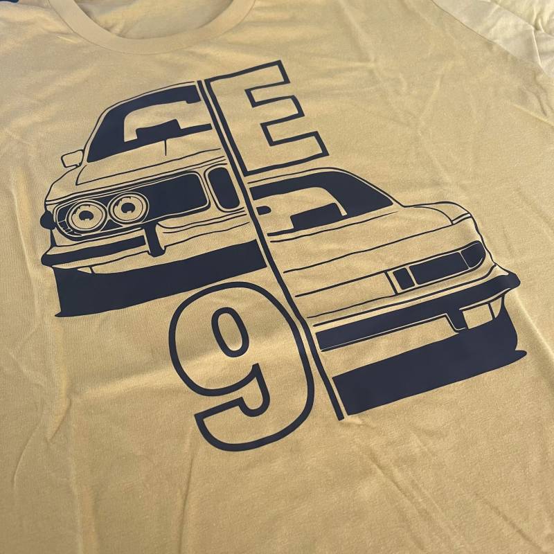 T-Shirt Einzelstück - E9 Split, Coupe E3 Print, in Größe L, Geschenk Für Petrolheads von Loomley