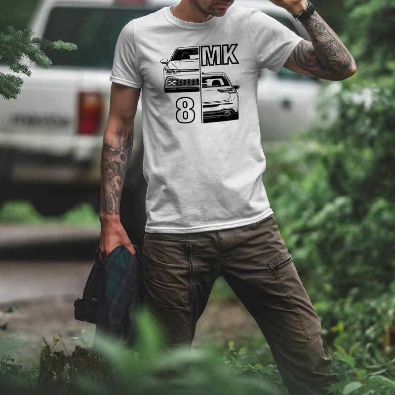 T-Shirt - Golf Mk8 Split, R Line, Geschenk Für Petrolheads von Loomley