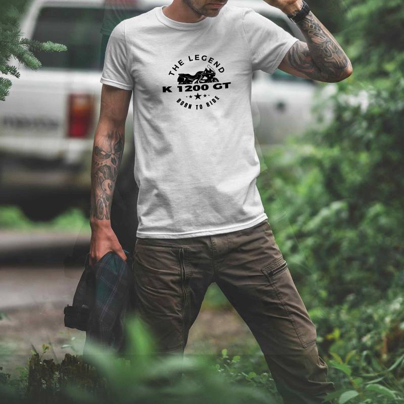 T-Shirt - K 1200 Gt, Born To Ride, The Legend, Bmw K41 K44 Sporttourer & Motorrad Fans, Geschenk Für Biker Und Motorradfahrer von Loomley