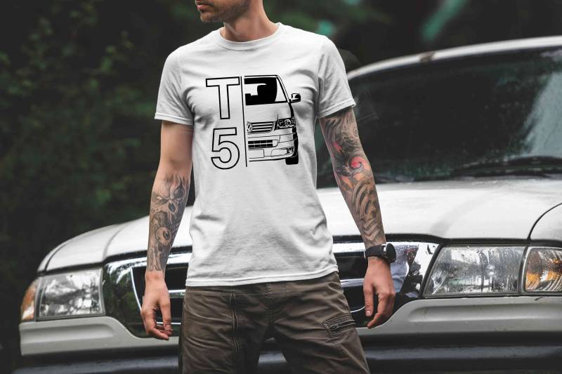 T-Shirt - T5, Typ 7H/7E, Multivan, Caravelle, Transporter, Geschenk Für Petrolheads von Loomley