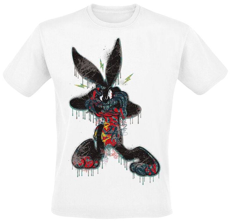 Looney Tunes Bugs Bunny - Dripping Paint T-Shirt weiß in XL von Looney Tunes
