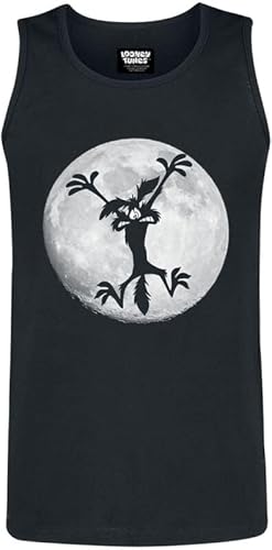 LOONEY TUNES Coyote - Moon Jump Männer Tank-Top schwarz M von LOONEY TUNES