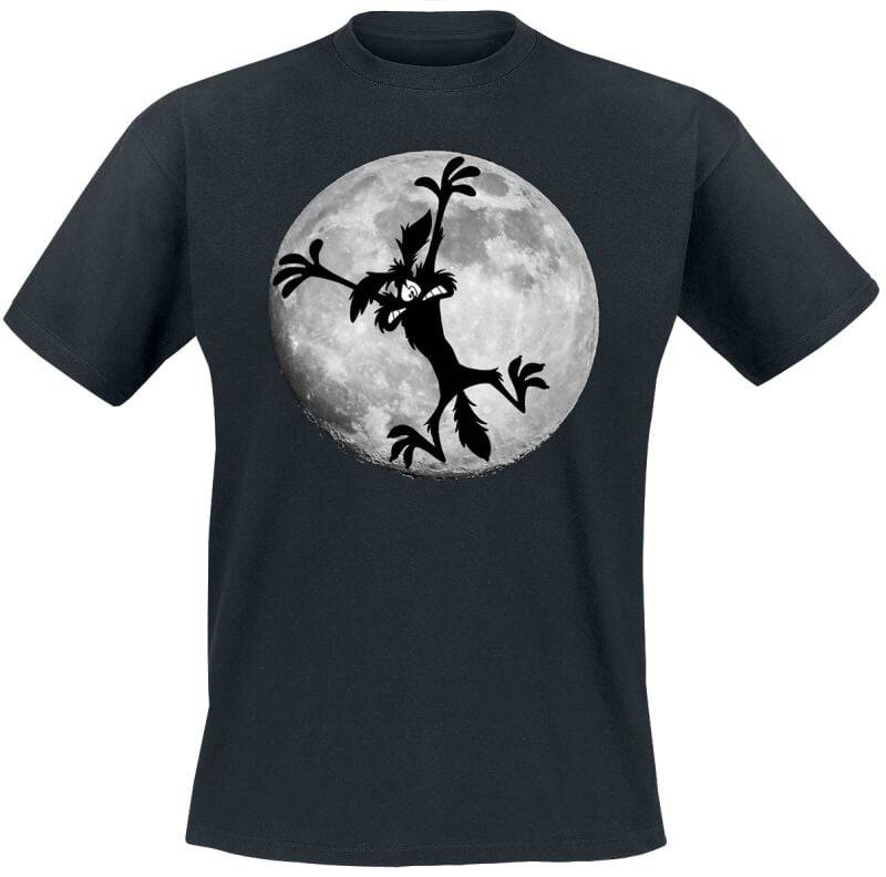 Looney Tunes Coyote - Moon Jump T-Shirt schwarz in XXL von Looney Tunes