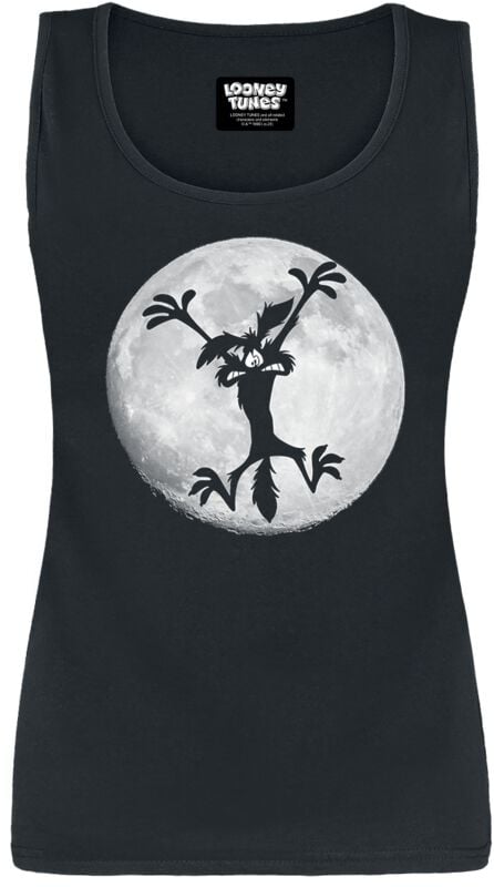 Looney Tunes Coyote - Moon Jump Tank-Top schwarz in M von Looney Tunes