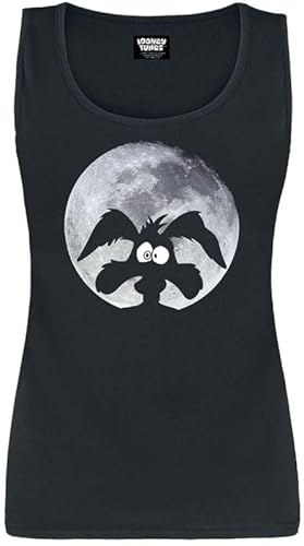LOONEY TUNES Coyote - Moonlight Frauen Tank-Top schwarz M von LOONEY TUNES