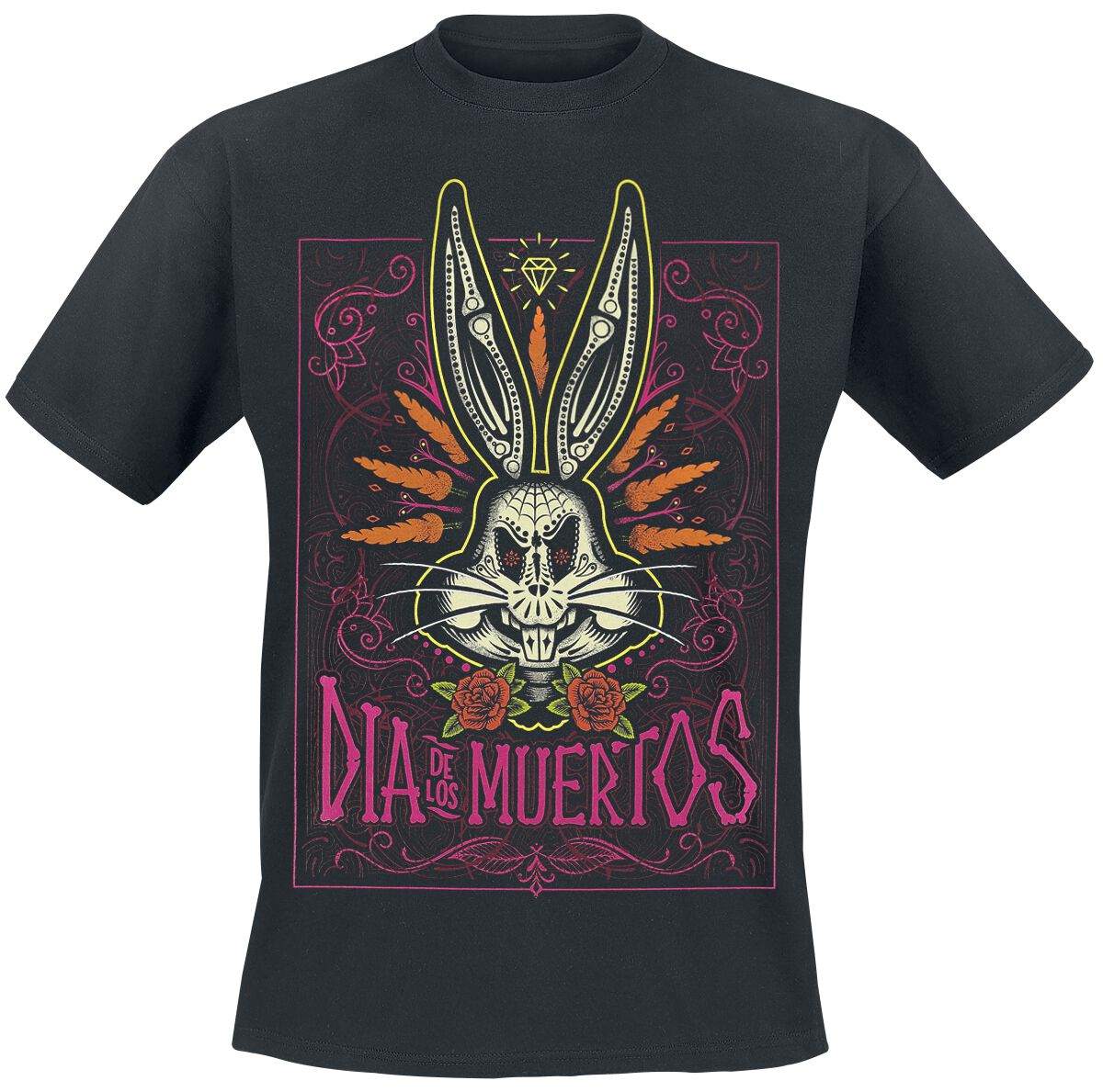 Looney Tunes Dia De Los Muertos T-Shirt schwarz in 3XL Looney Tunes Dia De Los Muertos T-Shirt schwarz in 3XL von Looney Tunes