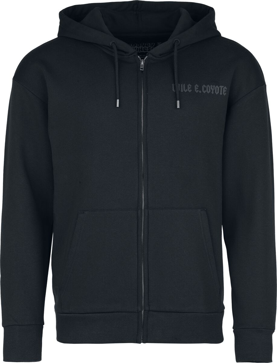 Looney Tunes Kapuzenjacke - Wile E. Coyote - Moonlight - S bis 3XL - für Männer - Größe M - schwarz  - EMP exklusives Merchandise! von Looney Tunes