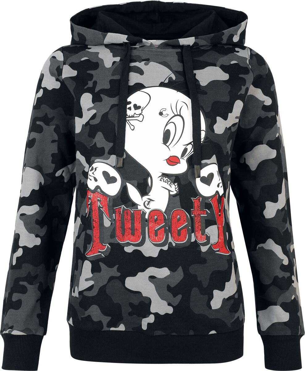 Looney Tunes Kapuzenpullover - Tweety Skull - S bis XXL - für Damen - Größe XL - multicolor  - EMP exklusives Merchandise! von Looney Tunes