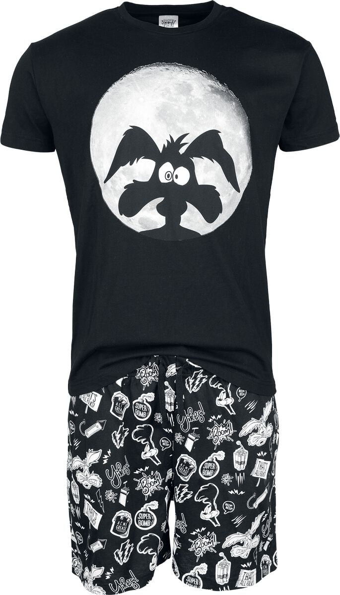Looney Tunes Schlafanzug - Coyote Moonlight - S bis XXL - für Männer - Größe XXL - multicolor  - EMP exklusives Merchandise! von Looney Tunes