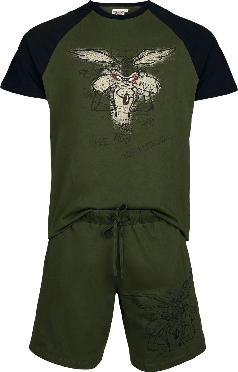 Looney Tunes Schlafanzug - Coyote - S bis 3XL - für Männer - Größe XXL - multicolor  - EMP exklusives Merchandise! von Looney Tunes