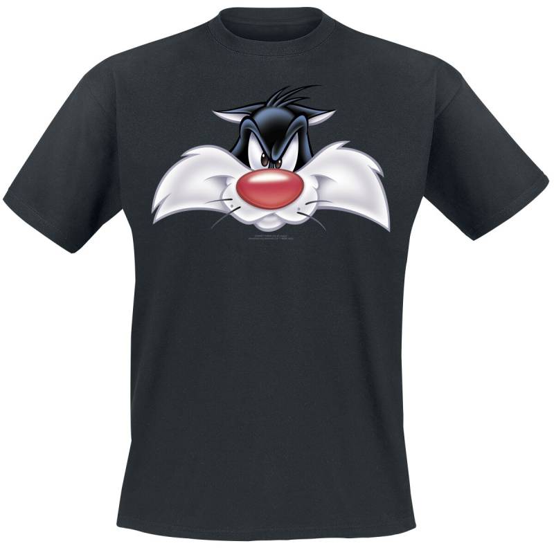 Looney Tunes Sylvester - Big Face T-Shirt schwarz in 5XL von Looney Tunes