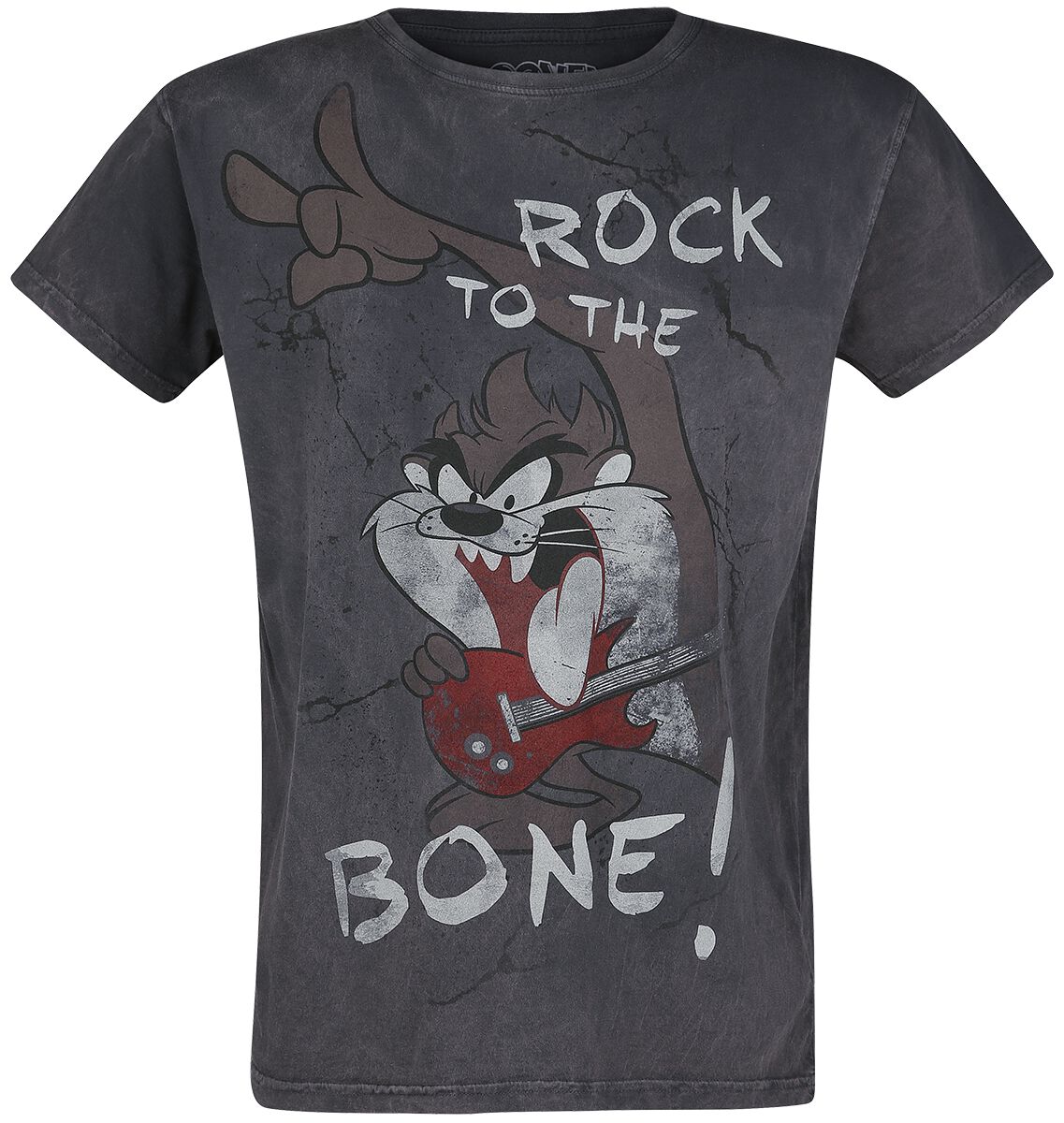 Looney Tunes T-Shirt - Tasmanian Devil - Rock To The Bone! - S bis 4XL - für Männer - Größe S - grau  - EMP exklusives Merchandise! von Looney Tunes