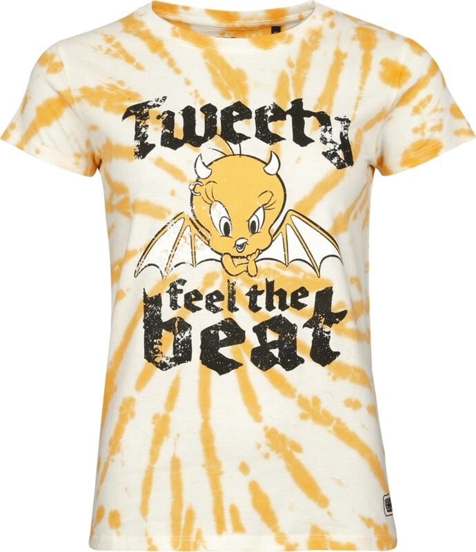 Looney Tunes T-Shirt - Tweety - Feel The Beat - S bis XXL - für Damen - Größe XXL - multicolor  - Lizenzierter Fanartikel von Looney Tunes
