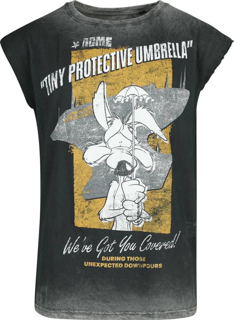 Looney Tunes Tank-Top - Coyote - Tiny Protective Umbrella - S bis M - für Männer - Größe M - multicolor  - EMP exklusives Merchandise! von Looney Tunes
