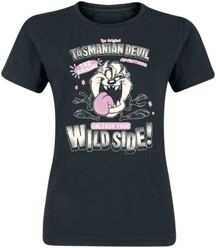 Looney Tunes Taz - Wild Side! T-Shirt schwarz in XXL von Looney Tunes